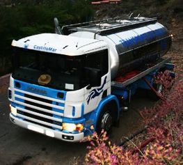 Transportes Castillo Mar camión de transporte