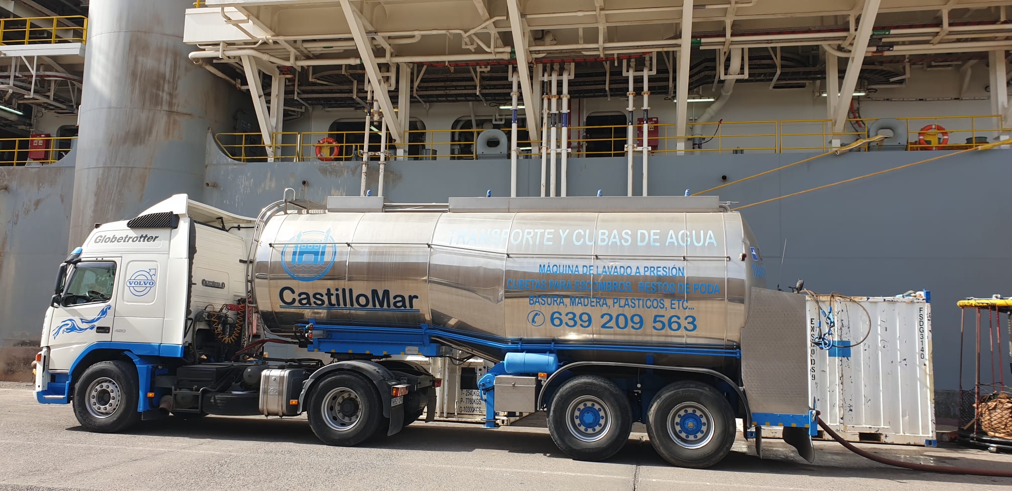 Transportes Castillo Mar camión cisterna